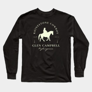 Glen Campbell - Rhinestone Cowboy // Fan Art designs Long Sleeve T-Shirt